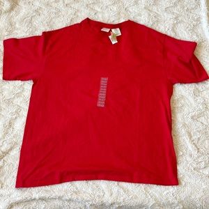 New With Tag Arizona Jean Co Red Short Sleeve T-shirt Size XL